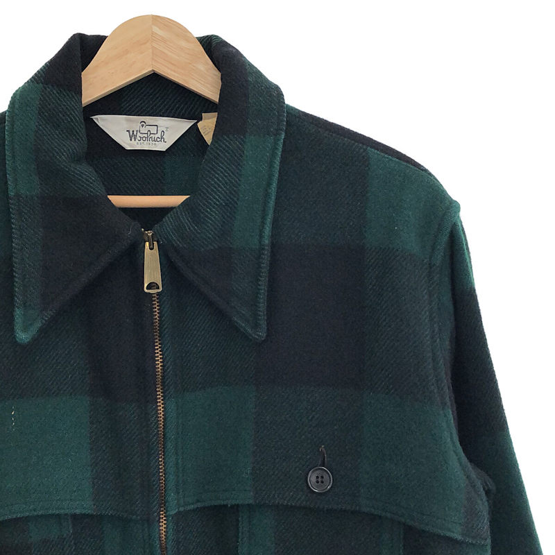 VINTAGE / ヴィンテージ古着 1960s〜 WOOLRICH / 白タグ TALONジップ バッファローチェック ウールジャケット