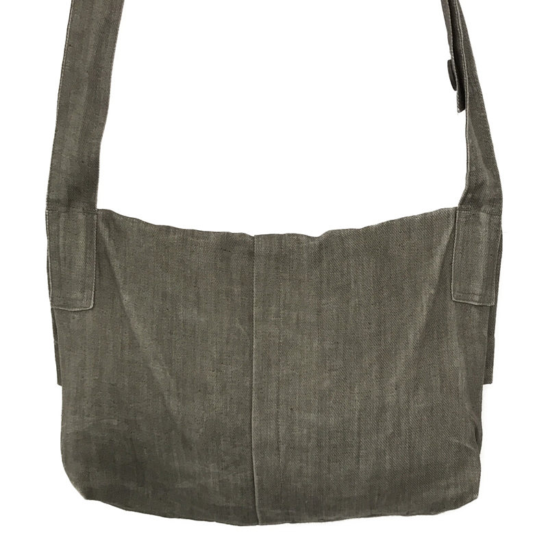 JAN-JAN VAN ESSCHE / ヤンヤンバンエシュ BAG#22 SUMI LINEN TWILL ポストマン ショルダーバッグ