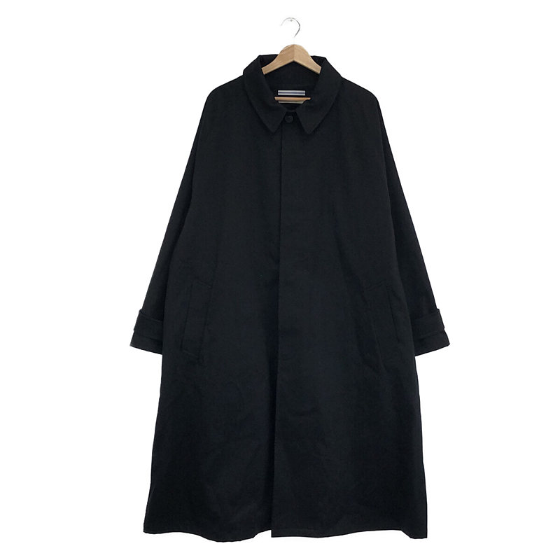 OVERSIZED TRENCH WITH LEATHER PATCH トレンチコート