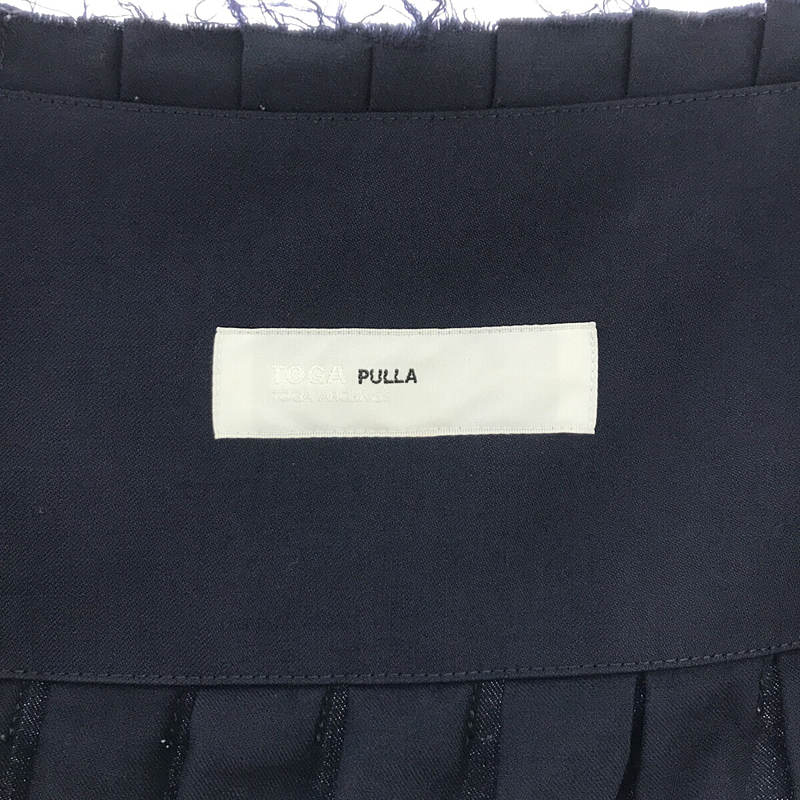 TOGA PULLA / トーガプルラ Wool Pleated Skirt スカート