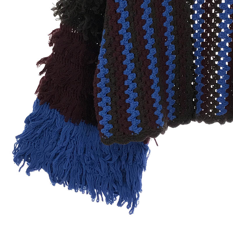 LEINWANDE / ラインヴァンド フリンジ ニット クロシェ