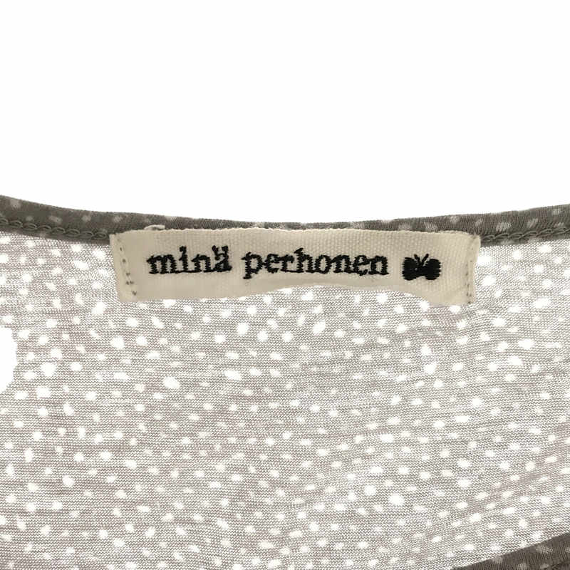 mina perhonen / ミナペルホネン skum コットン 長袖 Tシャツ