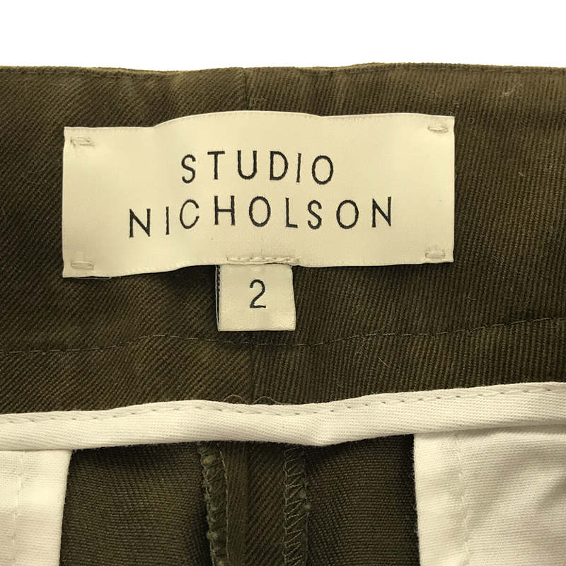 Studio Nicholson / スタジオ ニコルソン PEACHED COTTON TWILL VOLUME PANTS ボリュームパンツ