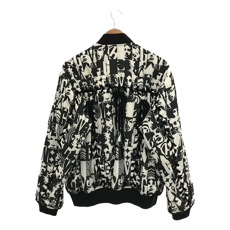 G.V.G.V. / ジーヴィージーヴィー × HYSTERIC GLAMOUR ヒステリックグラマー LACE UP MA-1 BLOUSON 総柄 リバーシブル ボンバージャケット