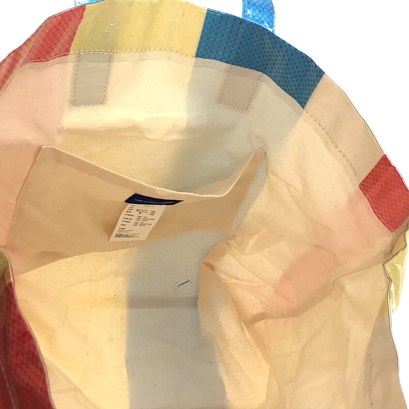 COMME des GARCONS SHIRT / コムデギャルソンシャツ PVC BAG PRINT フロントロゴ クリア ビニール トート バッグ