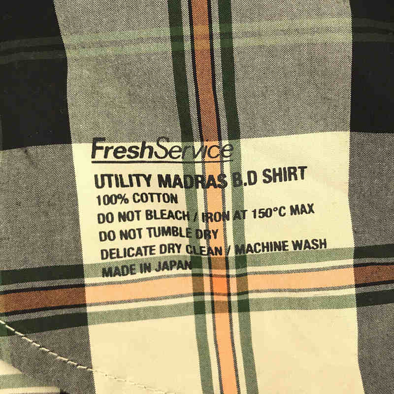 UTILITY MADRAS B.D SHIRT ユーティリティー マドラス ボタンダウン