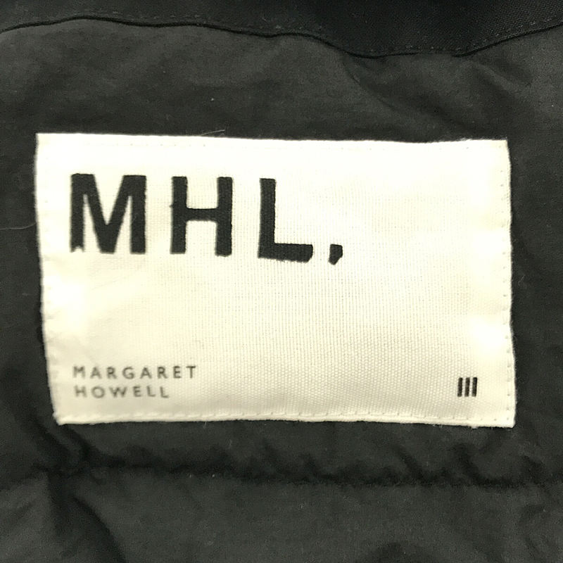 MHL. / エムエイチエル マーガレットハウエル 4way HIGHCOUNT COTTON POPLIN インナーダウン 付き モッズコート ライナー /フード取り外し可