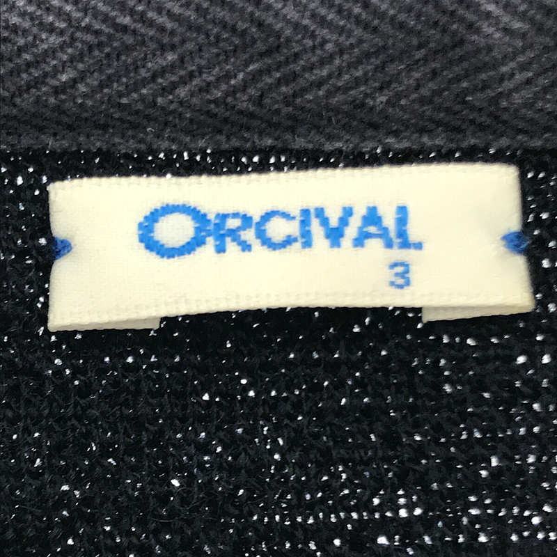 ORCIVAL / オーチバル ボーダー ロング丈 ウール ニット セーター