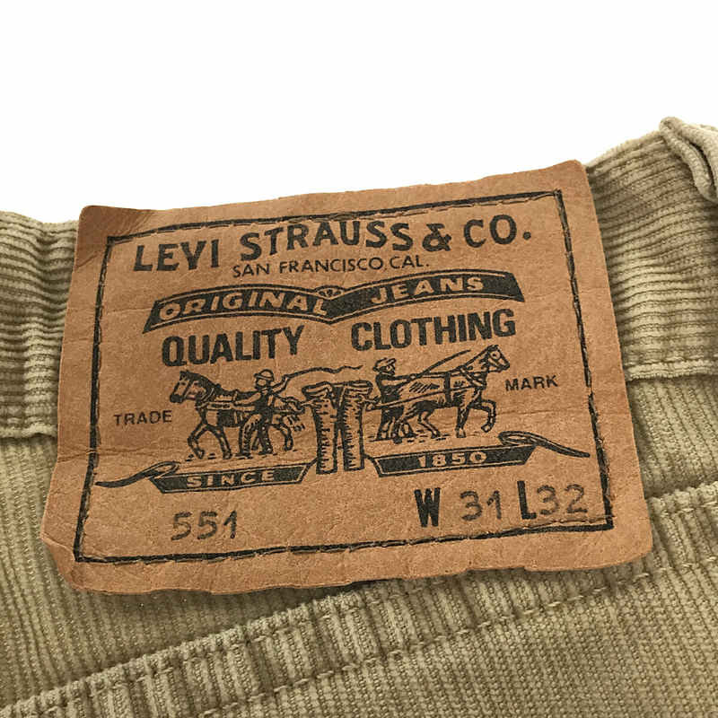 Levi's / リーバイス 551 5P VINTAGE ヴィンテージ クロアチア製 コーデュロイ パンツ