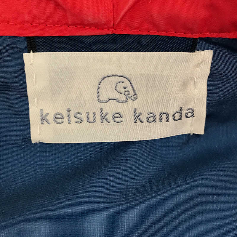 KEISUKE KANDA / ケイスケカンダ × 80s Nike ナイキ 紺タグ 一点物 リボンまみれ リメイク バックロゴ バイカラー ナイロン パーカー