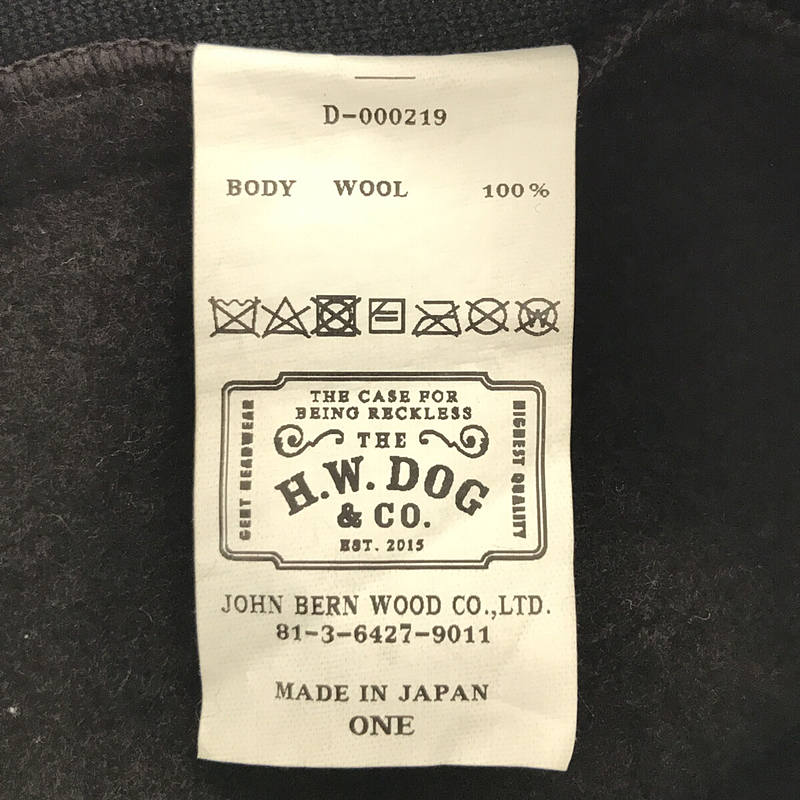 THE H.W. DOG&CO. / ザエイチダブリュドックアンドコー ウール ベレー帽
