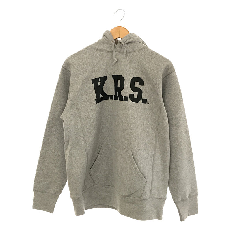 K.R.S. Hooded Sweatshirt Grey 肉厚 ヘヴィーウェイトフロント