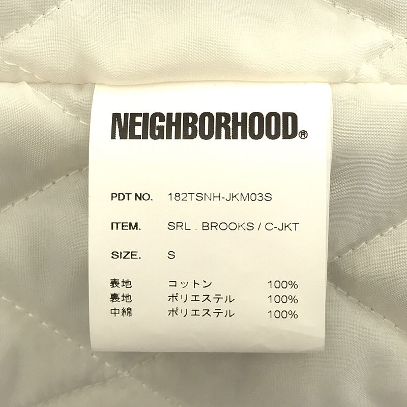 NEIGHBOR HOOD / ネイバーフッド SRL.BROOKS / C-JKT 中綿 コーチジャケット