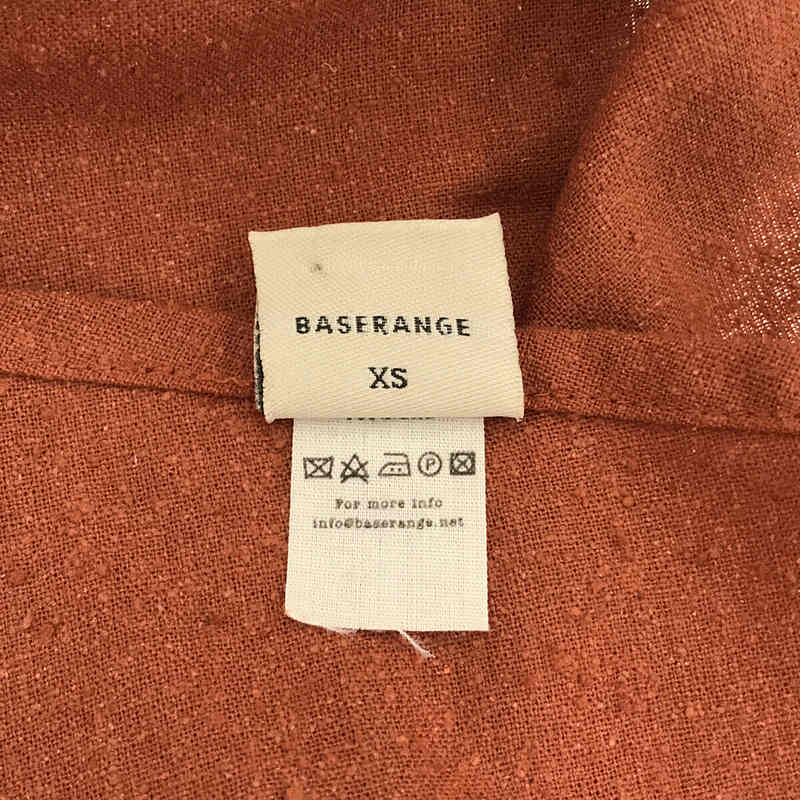 BASErange / ベースレンジ シルク ネップ エプロン ドレス ワンピース