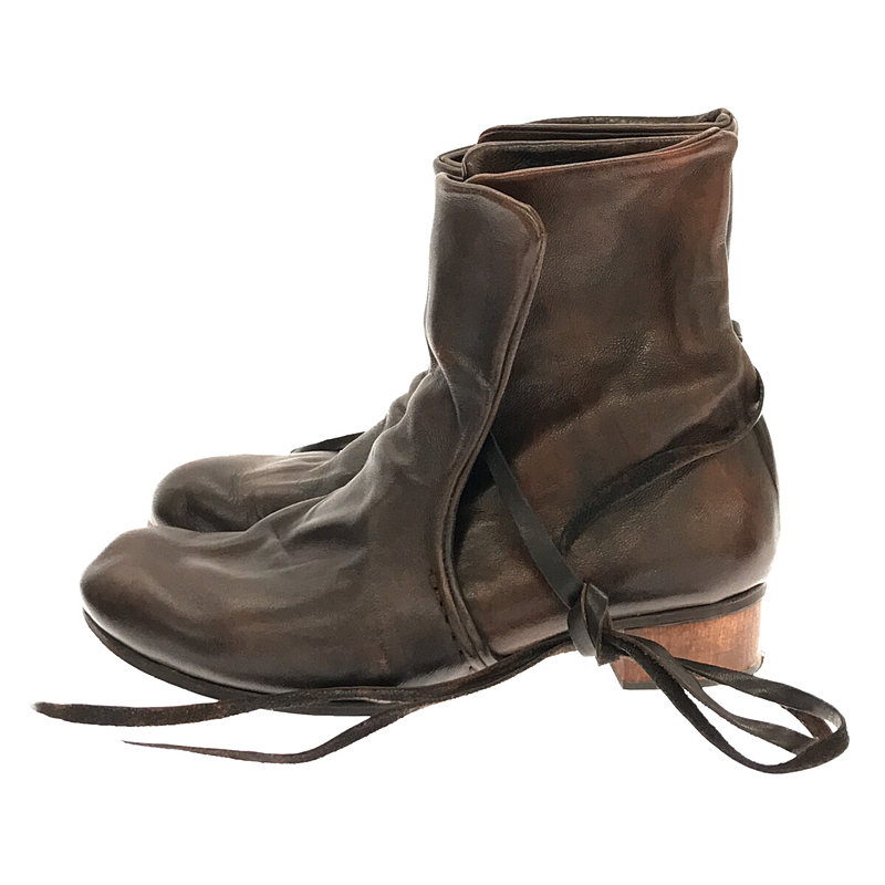 MUNOZ VRANDECIC / ムニョス ブランデシック HIDDEN LACED BOOTIES レースアップレザーブーツ