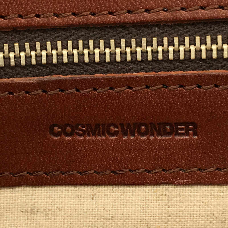 COSMIC WONDER / コズミックワンダー Beautiful tanned leather shoulder bag レザー ショルダー バッグ 箱有