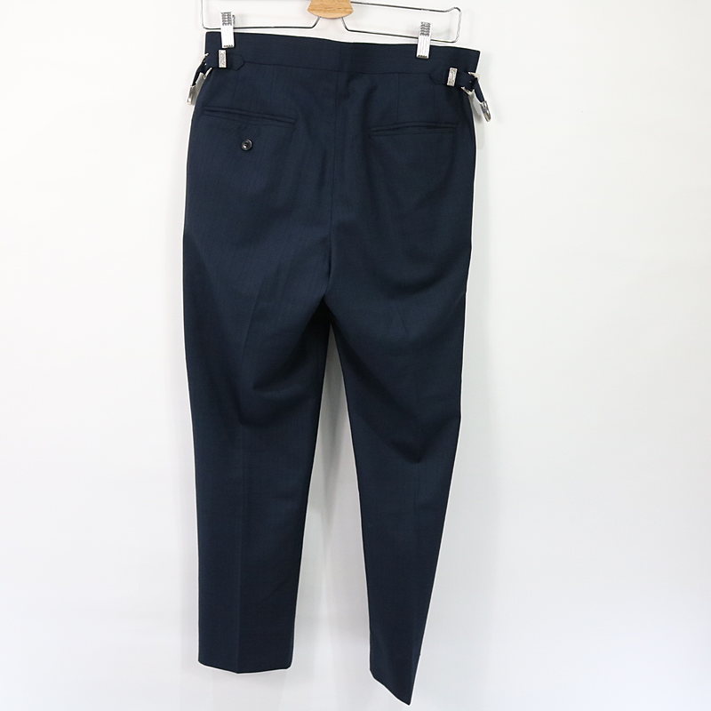 TOGA VIRILIS / トーガ ビリリース SUITING PANTS 脇尾錠ストライプタックパンツ