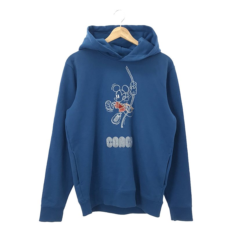 × Disney ディズニーコラボ Climbing Hoodie ミッキー ロゴ刺しゅう フーディ パーカー