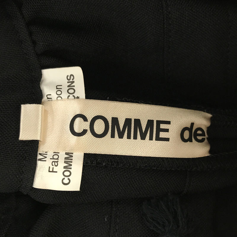 COMME des GARCONS / コムデギャルソン ポリエステル フリル切替 バルーンパンツ