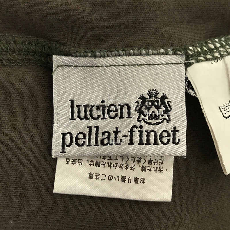 lucien pellat-finet / ルシアンペラフィネ コットン スカル バックプリント ロングスリーブ Tシャツ