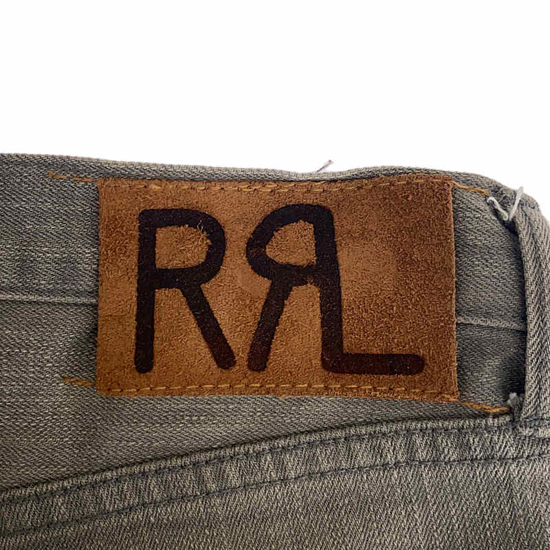 RRL / ダブルアールエル レザーパッチ デニムパンツ