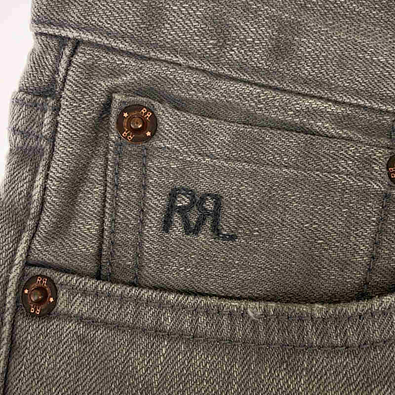 RRL / ダブルアールエル レザーパッチ デニムパンツ