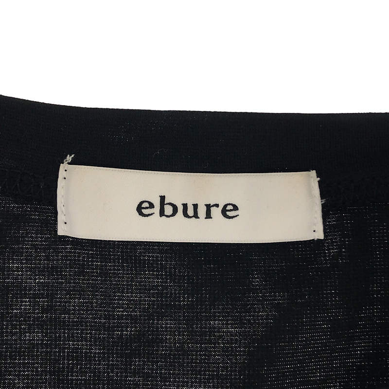 ebure / エブール コットン クルーネック Tシャツ