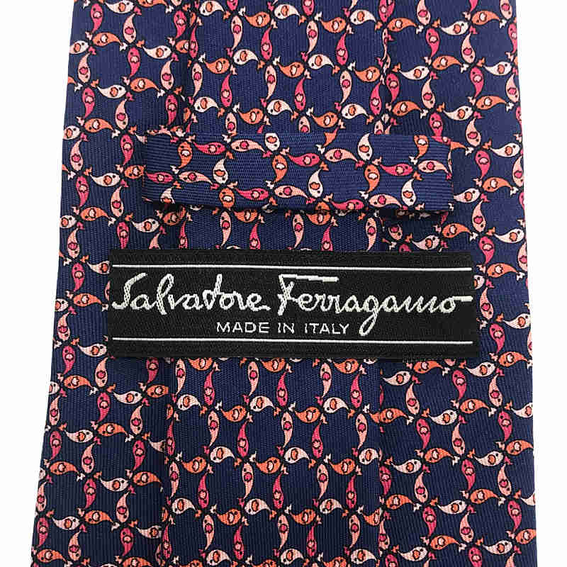Salvatore Ferragamo / サルヴァトーレフェラガモ silk 100％ / シルク 総柄 ネクタイ / ビジネス フォーマル スーツ