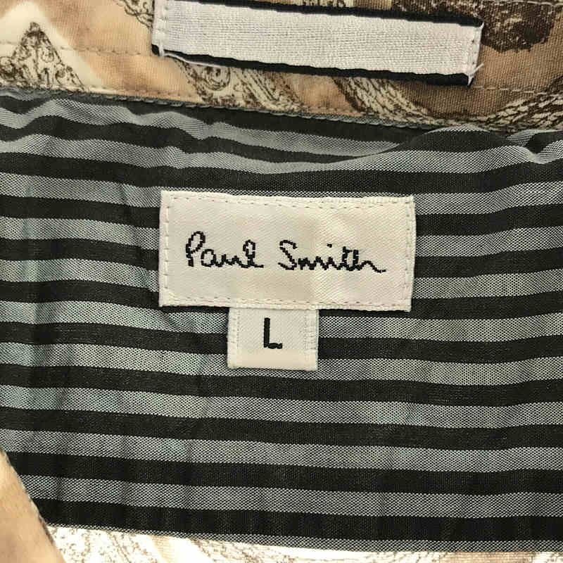 Paul Smith / ポールスミス 絵画 総柄プリント ラウンドカラーシャツ