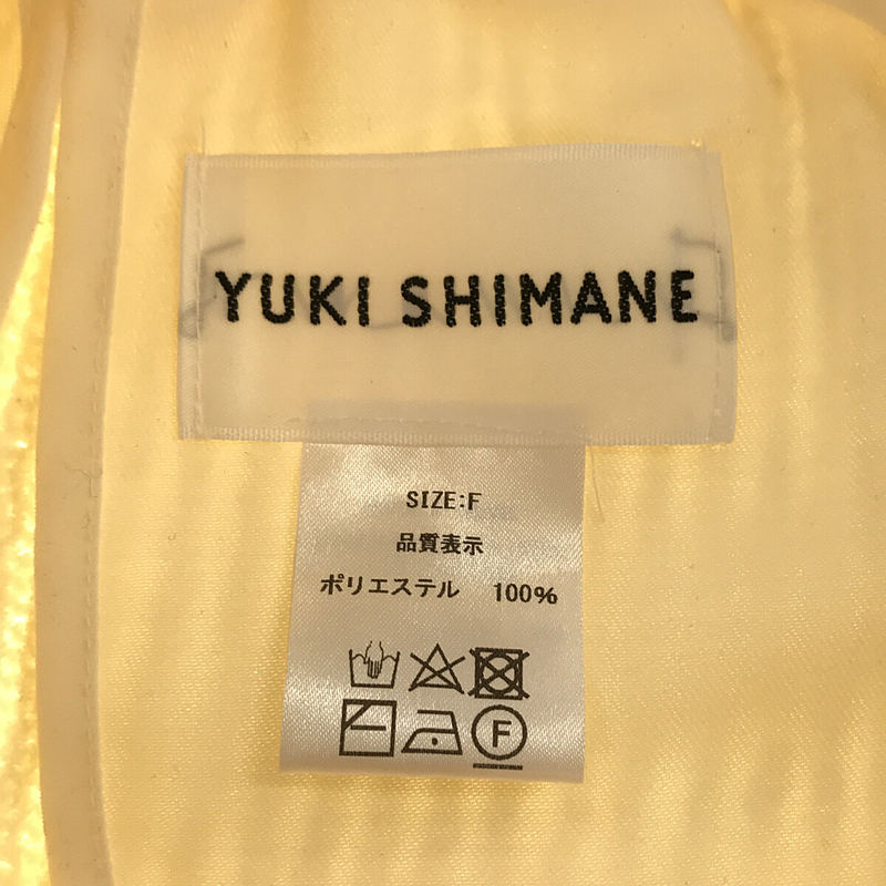YUKI SHIMANE / ユキシマネ Gingham Rib knit skirt / ギンガムリブニットスカート