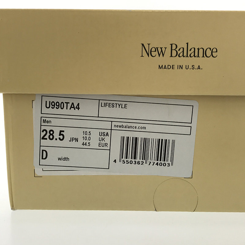 New Balance / ニューバランス USA製 U990TA4 ローカットスニーカー