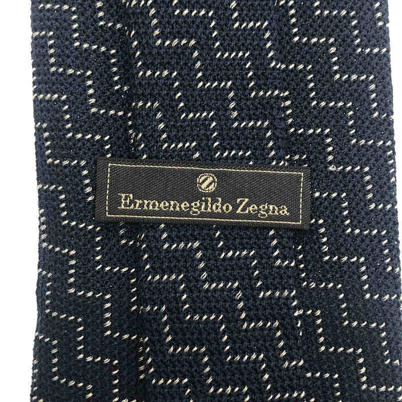 Ermenegildo Zegna / エルメネジルドゼニア silk 100％ / シルク 総柄 ネクタイ / ビジネス フォーマル スーツ