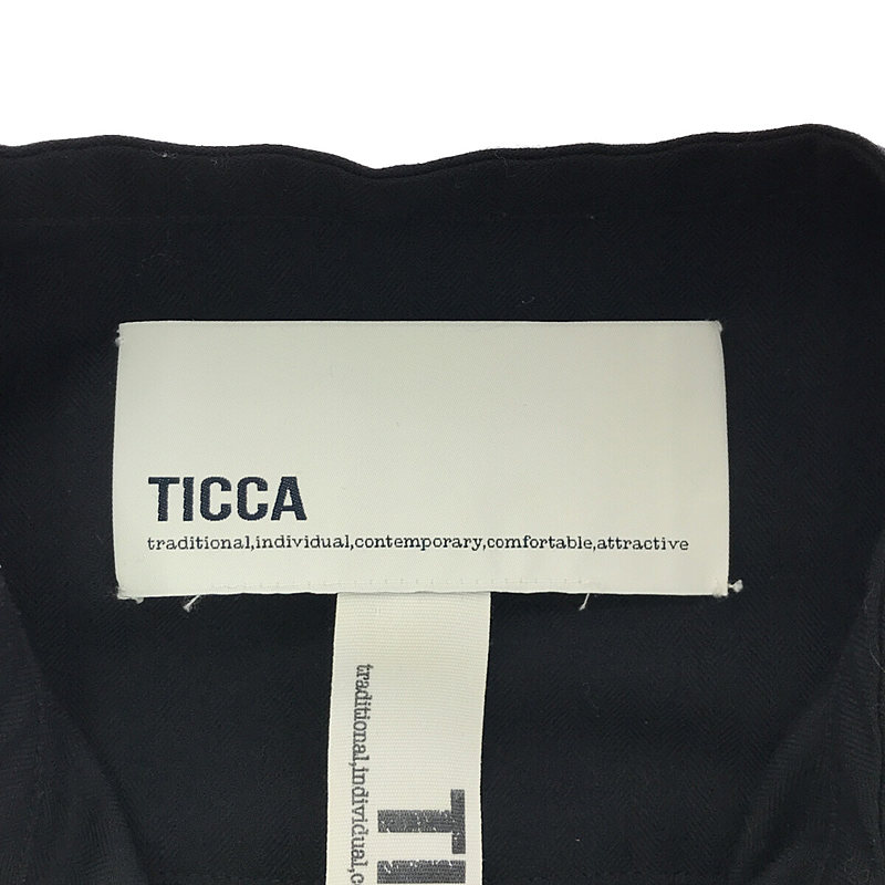 TICCA / ティッカ ヘリンボーン ウール ワンピース