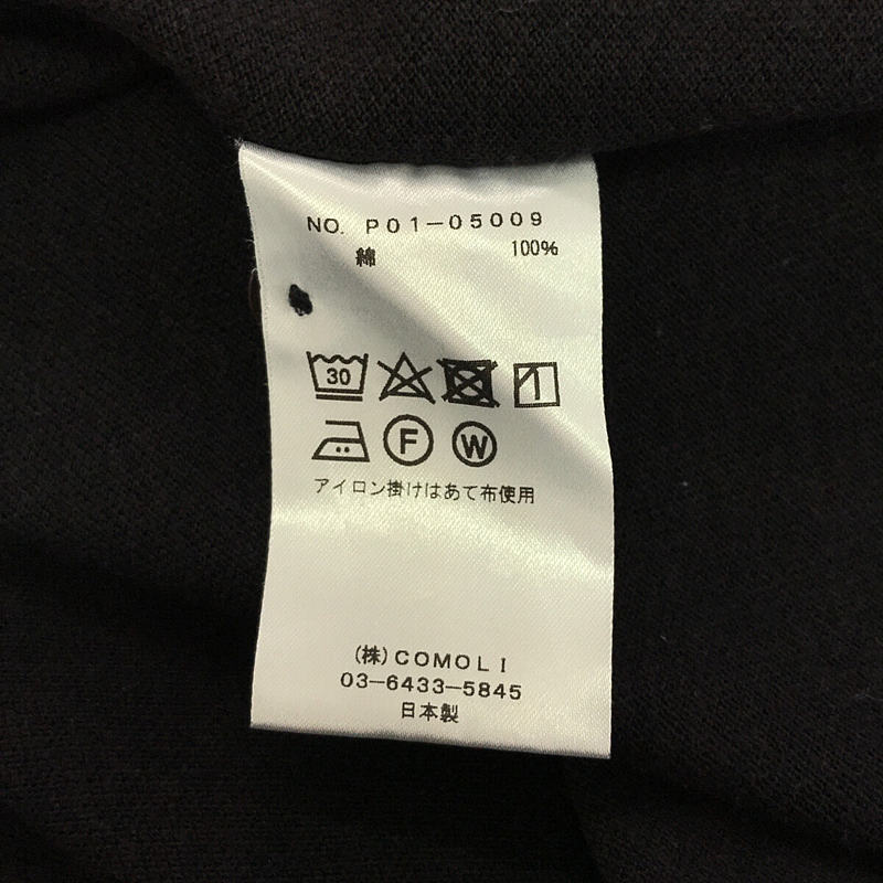 COMOLI / コモリ Long sleeve Polo Shirt 鹿の子 ポロシャツ