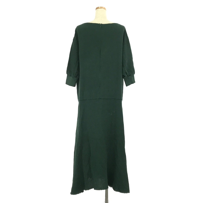 Spick and Span / スピックアンドスパン リネン ワッフル マキシワンピース