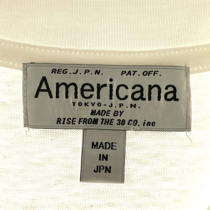 Americana / アメリカーナ × SALON adam et rope' LIFE IS BEAUTIFUL 半袖Tシャツ