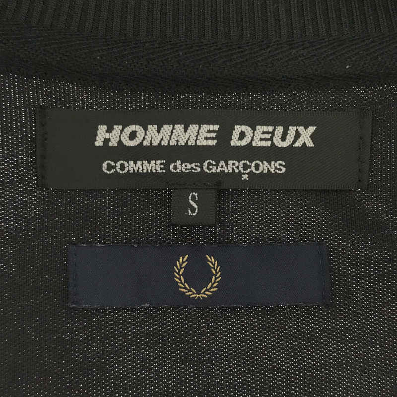 COMME des GARCONS HOMME DEUX / コムデギャルソンオムドゥ × FRED PERRY / フレッドペリー ポリエステル サイドライン トラックジャージ ブルゾン