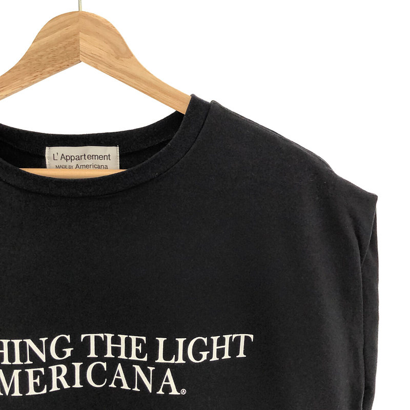 Americana / アメリカーナ アパルトモン別注 N/S LOGO TEE black