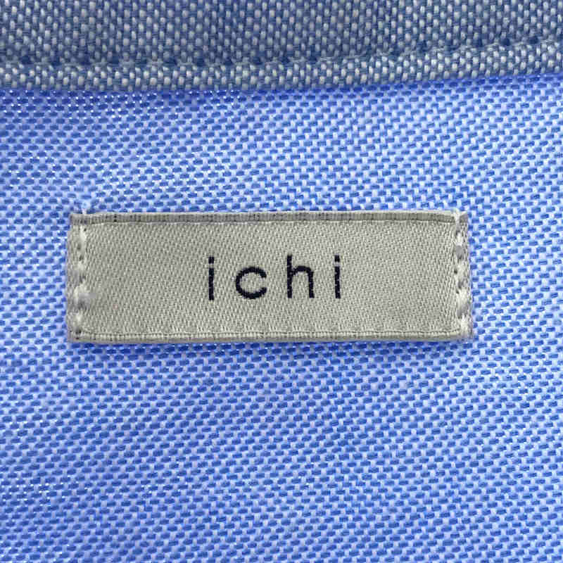 ichi / イチ コットン バンドカラーシャツ