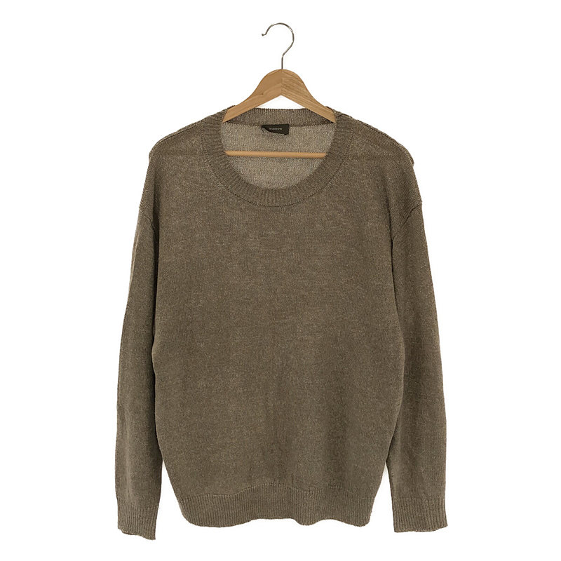 Linen silk knit pullover リネン シルク ニット プルオーバー