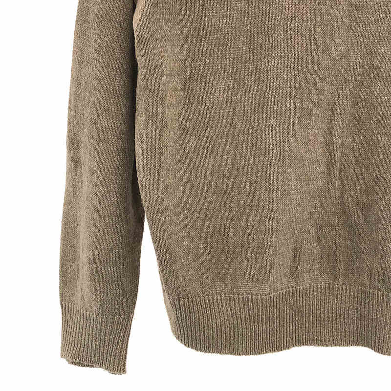 WIRROW / ウィロウ Linen silk knit pullover リネン シルク ニット プルオーバー