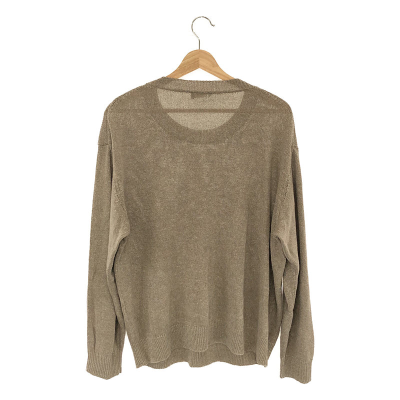 WIRROW / ウィロウ Linen silk knit pullover リネン シルク ニット プルオーバー