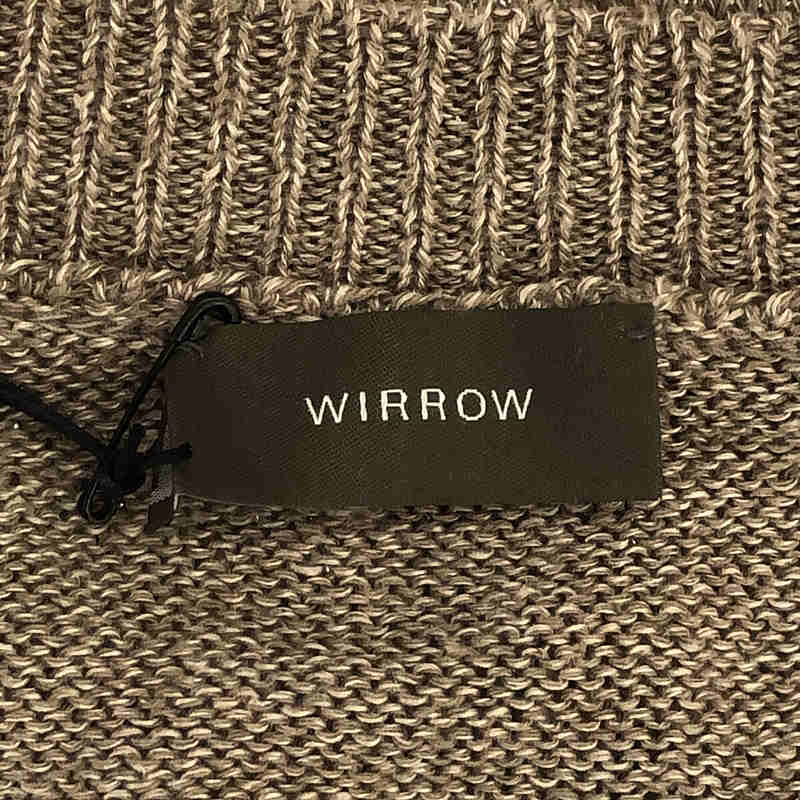 WIRROW / ウィロウ Linen silk knit pullover リネン シルク ニット プルオーバー