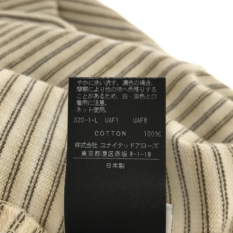 steven alan / スティーブンアラン BOLD FIT ハイツイストコットン ボーダーTシャツ