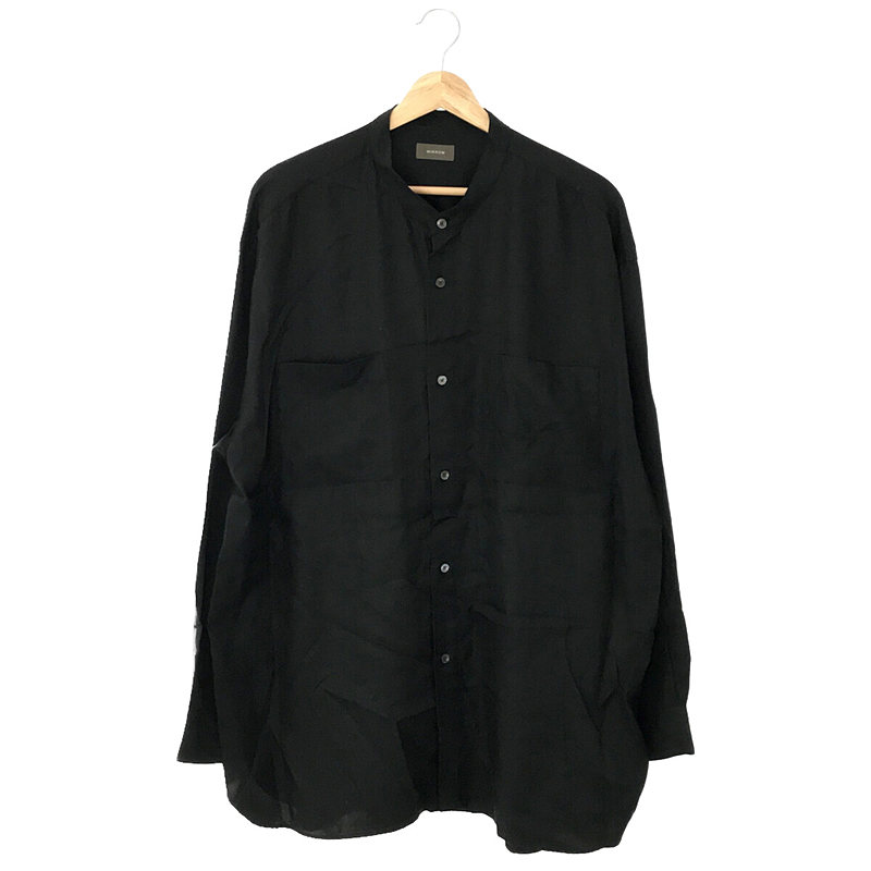 CUPRO COTTON STAND COLLAR SHIRT キュプラコットン スタンドカラーシャツ