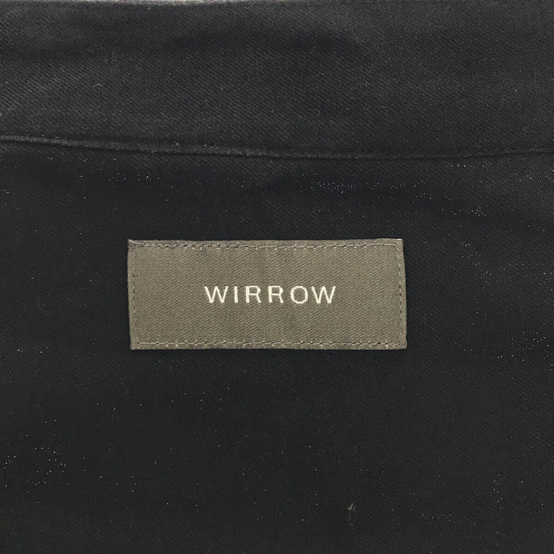 WIRROW / ウィロウ CUPRO COTTON STAND COLLAR SHIRT キュプラコットン スタンドカラーシャツ