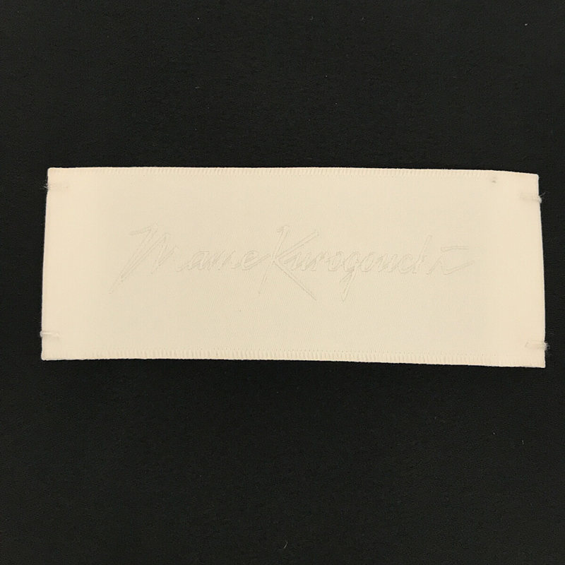 Mame Kurogouchi / マメクロゴウチ フラワー刺繍 オープンカラー サテンシャツ ブラウス