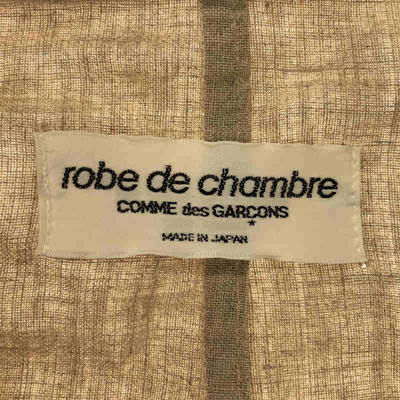 robe de chambre COMME des GARCONS / ローブドシャンブルコムデギャルソン 80s ヴィンテージ リネン ダブル テーラードジャケット