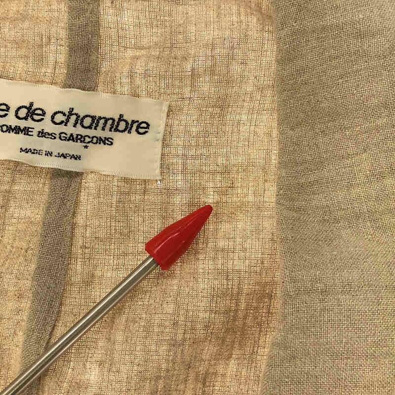 robe de chambre COMME des GARCONS / ローブドシャンブルコムデギャルソン 80s ヴィンテージ リネン ダブル テーラードジャケット