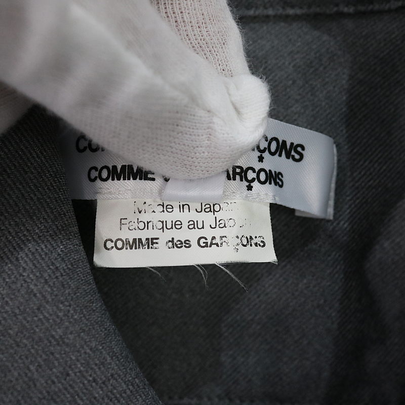 COMME des GARCONS COMME des GARCONS / コムコム ポリエステル ラウンドカラーカットオフブラウス